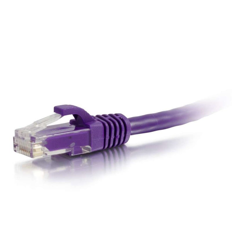C2G Legrand Cat6 Ethernet Cable, Snagless Unshielded Cat6 Patch Cable, Purple Network Patch Cable, 30 Foot Snagless UTP Ethernet Cable, 1 Count, C2G 04033 - Image 1